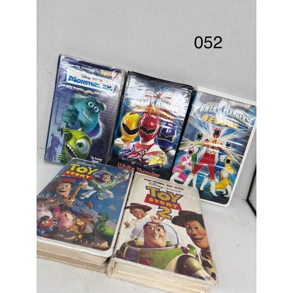 Power Rangers, Toy Story, And Monsters Inc Vhs Lot Of 5 - Picture 1 of 6